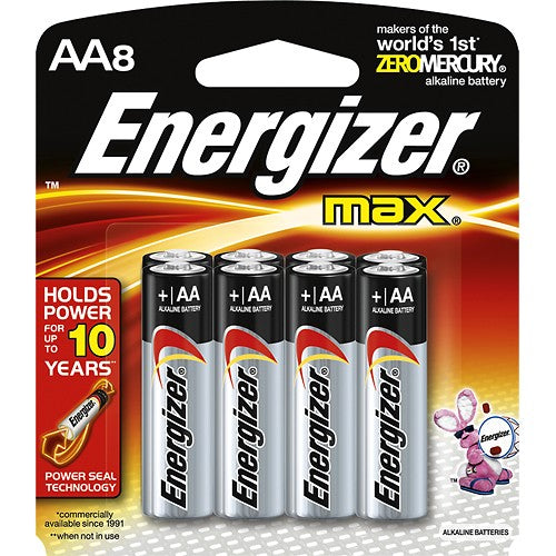 Energizer E91MP-8 MAX AA Alkaline Battery 8 Pack