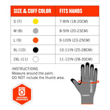 Ergodyne 10302 #7072 12-pair S Gray ANSI A7 Nitrile Coated CR Gloves - 6