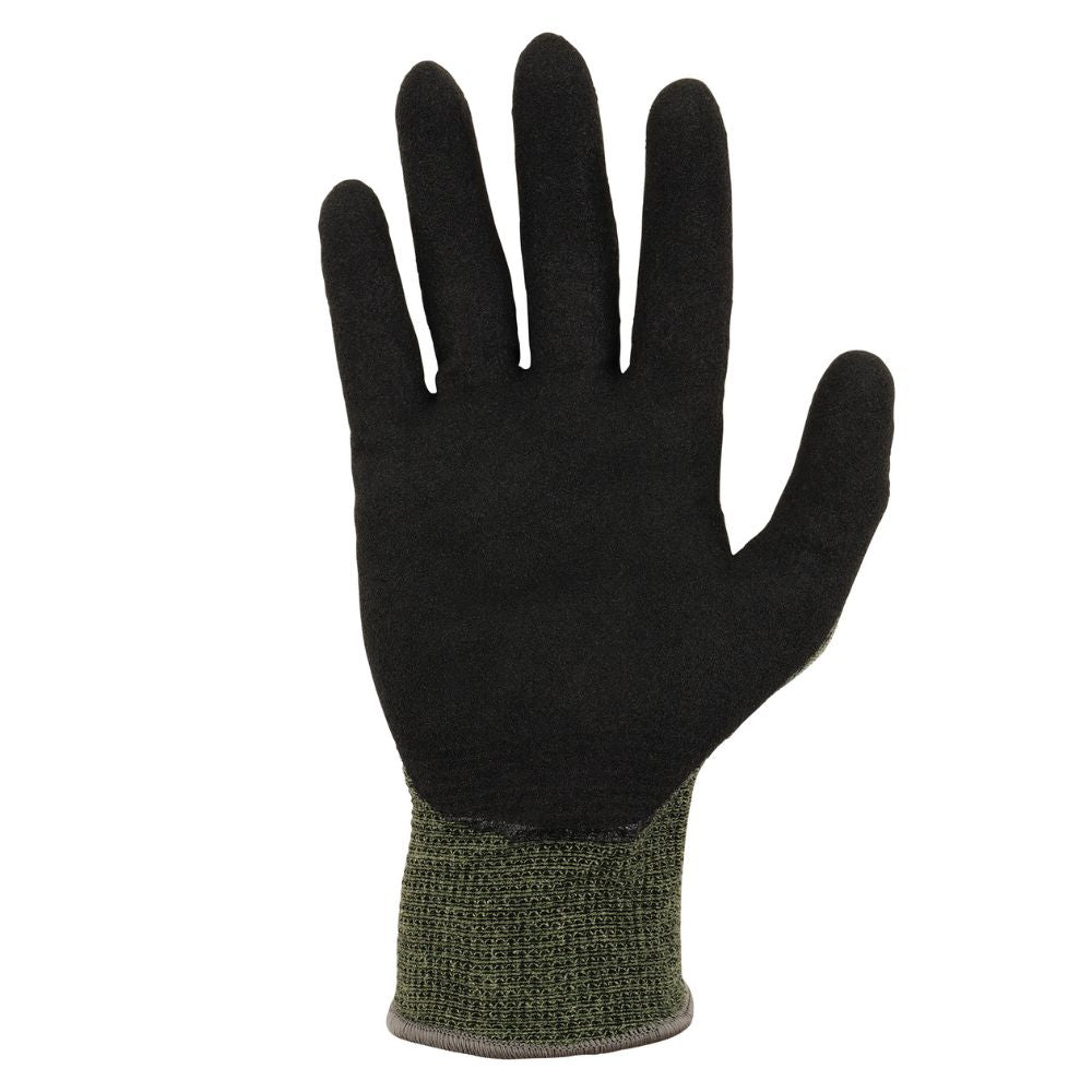 Ergodyne 10332 #7042 12-pair S Green ANSI A4 Nitrile Coated CR Gloves - 8