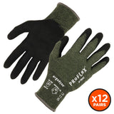 Ergodyne 10334 #7042 12-pair L Green ANSI A4 Nitrile Coated CR Gloves