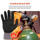 Ergodyne 10361 #7000 12-pair XS Gray Nitrile-Coated Gloves Microfoam Palm - 4