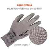 Ergodyne 10393 #7024 12-pair M Gray ANSI A2 PU Coated CR Gloves - 5