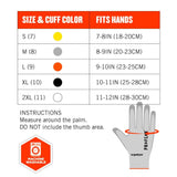 Ergodyne 10465 #7030 1-pair XL Gray ANSI A3 PU Coated CR Gloves - 6