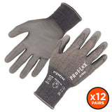 Ergodyne 10482 #7044 12-pair S Gray ANSI A4 PU Coated CR Gloves