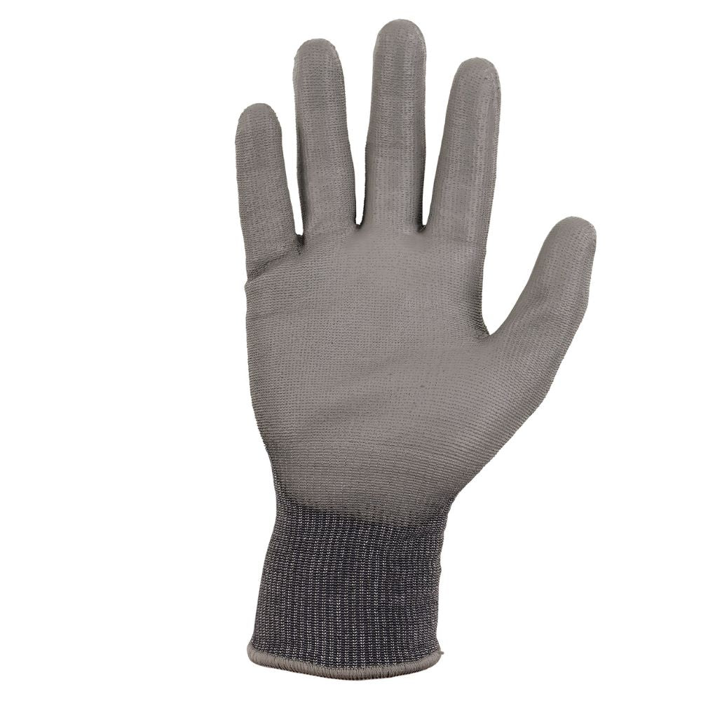 Ergodyne 10482 #7044 12-pair S Gray ANSI A4 PU Coated CR Gloves - 8