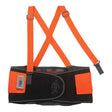 Ergodyne 11882 ProFlex 100HV Economy Spandex Hi-Vis Back Support, Small, HV Orange