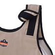 Ergodyne 12000 Chill-Its 6230 Phase Change Standard Cooling Vest with packs, Small/Medium, Khaki