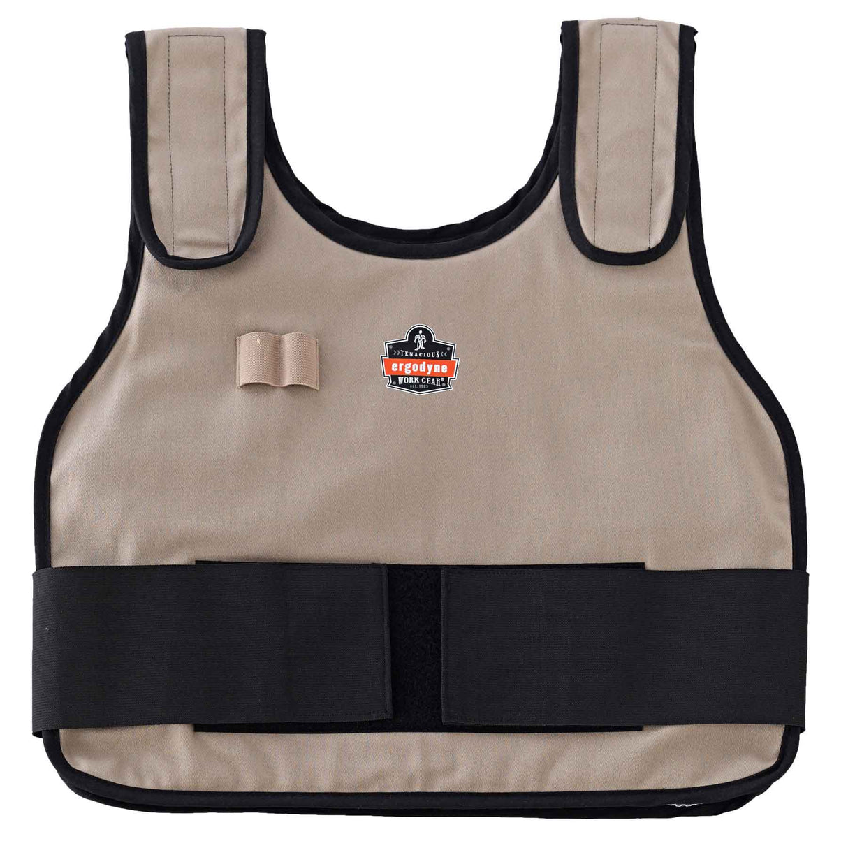 Ergodyne 12000 Chill-Its 6230 Phase Change Standard Cooling Vest with packs, Small/Medium, Khaki - 6