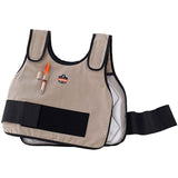 Ergodyne 12010 Chill-Its 6230 Phase Change Standard Cooling Vest with packs, Large/XL, Khaki - 2