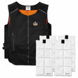 Ergodyne 12133 6260 S/M Black Lightweight Phase Change Cooling Vest + Packs