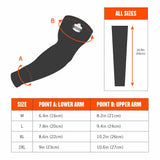 Ergodyne 12185 6690 XL Blue Cooling Arm Sleeves - Performance Knit - 3