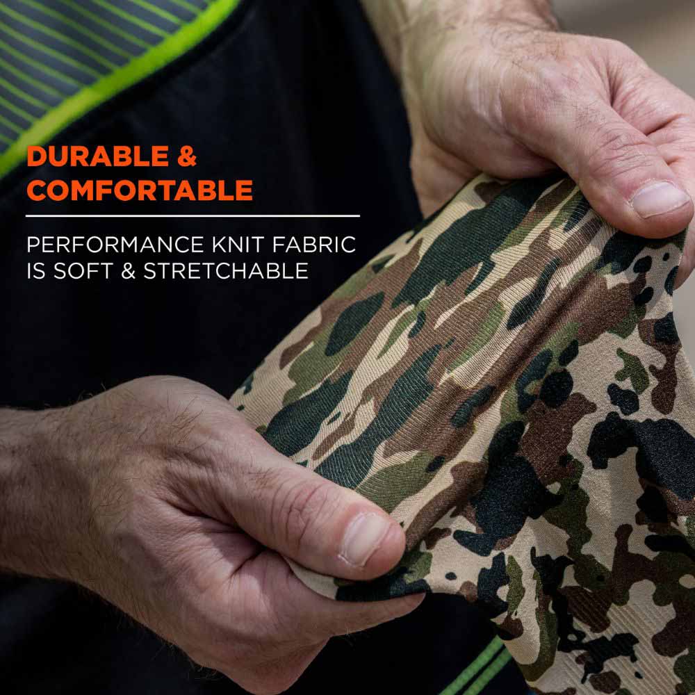 Ergodyne 12191 6695 M/L Camo Sun Protection Arm Sleeves Pair - 3