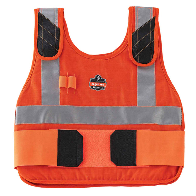 Ergodyne 12205 Chill-Its 6225HV Phase Change Premium Cooling Vest, Small/Medium, HV Orange