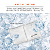 Ergodyne 12213 #6283 Clear Rechargeable Phase Change Ice Pack - 2