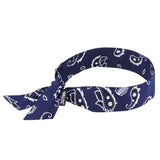 Ergodyne 12306 Chill-Its 6700 Evaporative Cooling Bandana - Tie, Navy Western - 2