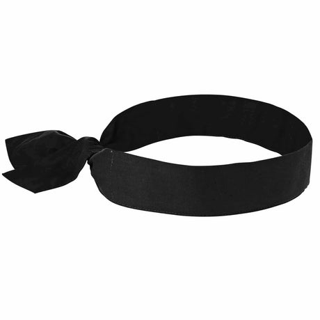 Ergodyne 12332 6700  Black Cooling Bandana Headband - Polymer - Tie