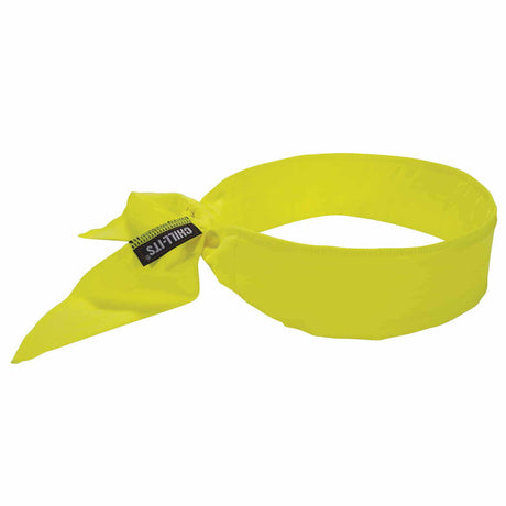 Ergodyne 12397 6702  Lime Cooling Bandana - Embedded Polymers - Tie