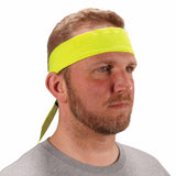 Ergodyne 12397 6702  Lime Cooling Bandana - Embedded Polymers - Tie - 2