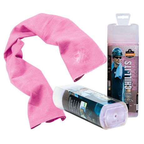 Ergodyne 12442 Chill-Its 6602 Evaporative Cooling Towel, Pink