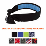 Ergodyne 12565 6700CT  Black Cooling Bandana Headband - PVA - Tie - 4