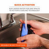 Ergodyne 12565 6700CT  Black Cooling Bandana Headband - PVA - Tie - 5