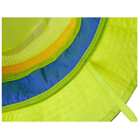 Ergodyne 12590 Chill-Its 8935CT Evap Class Headwear Hi-Vis Ranger Hat with CT, S/M, HV Lime