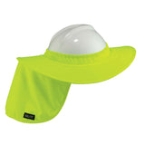 Ergodyne 12640 Hi-Viz Lime Hard Hat Brim with Shade - 6