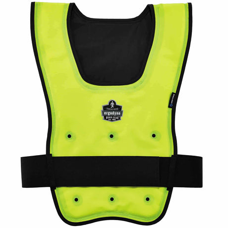 Ergodyne 12683 6687 S/M Lime Economy Dry Evaporative Cooling Vest - Elastic