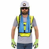 Ergodyne 12683 6687 S/M Lime Economy Dry Evaporative Cooling Vest - Elastic - 6