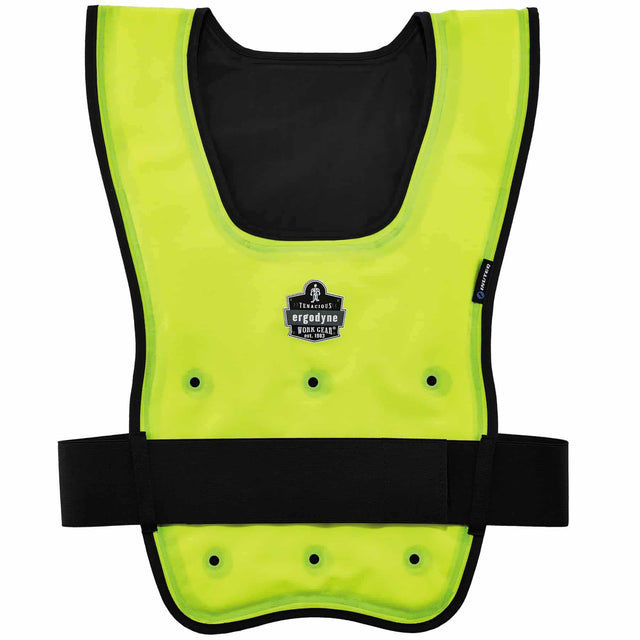 Ergodyne 12685 6687 L/XL Lime Economy Dry Evaporative Cooling Vest - Elastic