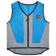 Ergodyne 12693 6667 M Blue Wet Evaporative Cooling Vest - PVA - Zipper