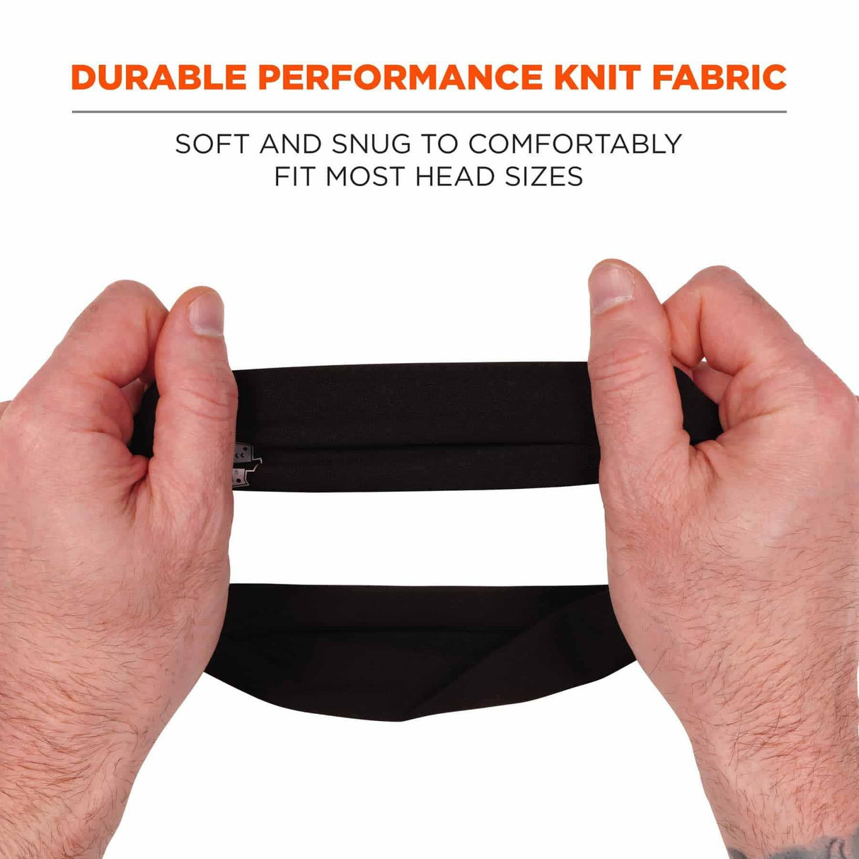 Ergodyne 12702 6634  Black Cooling Headband - Performance Knit - 5