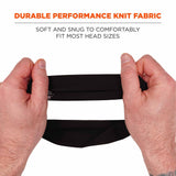 Ergodyne 12702 6634  Black Cooling Headband - Performance Knit - 5