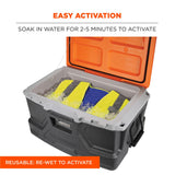 Ergodyne 12714 #6668 L Lime Class 2 Hi-Vis Safety Cooling Vest - 4