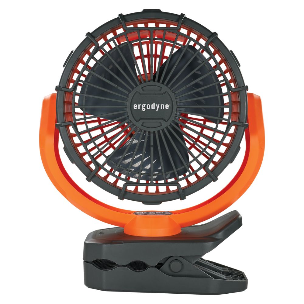 Ergodyne 12800 Chill-Its 6090 Rechargeable Portable Jobsite Fan - 6