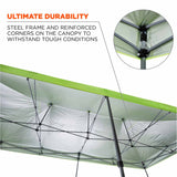 Ergodyne 12915-PALLET 6015 Pallet of 10 Lime Heavy-Duty Pop-Up Tent - 10ft x 20ft - 5