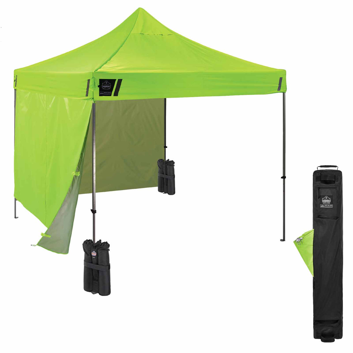 Ergodyne 12951 6051 Single Lime Heavy-Duty Pop-Up Tent Kit - 10ft x 10ft