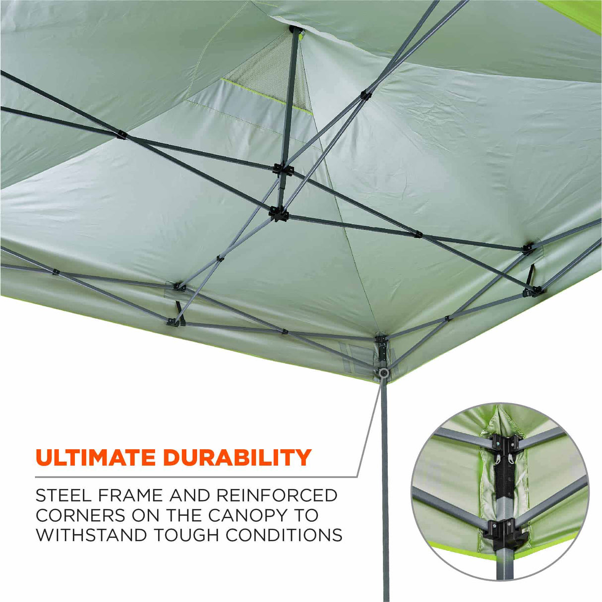 Ergodyne 12951 6051 Single Lime Heavy-Duty Pop-Up Tent Kit - 10ft x 10ft - 6