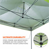 Ergodyne 12951 6051 Single Lime Heavy-Duty Pop-Up Tent Kit - 10ft x 10ft - 6