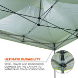 Ergodyne 12976 #6053 Single Lime Enclosed Pop-Up Tent Kit - 10ft x 10ft - 5