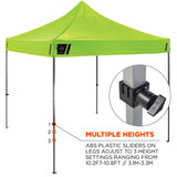 Ergodyne 12976 #6053 Single Lime Enclosed Pop-Up Tent Kit - 10ft x 10ft - 6