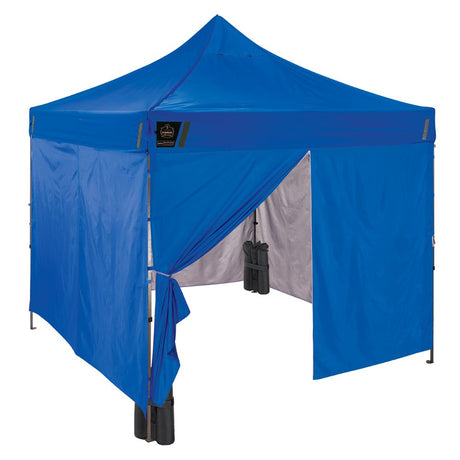 Ergodyne 12977 #6053 Single Blue Enclosed Pop-Up Tent Kit - 10ft x 10ft