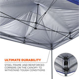 Ergodyne 12977 #6053 Single Blue Enclosed Pop-Up Tent Kit - 10ft x 10ft - 5