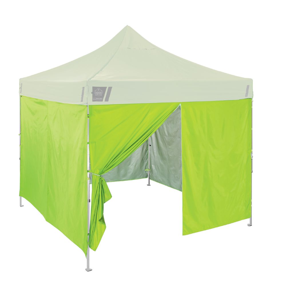 Ergodyne 12984 #6054 Lime Pop-Up Tent Sidewall Kit - 10ft x 10ft