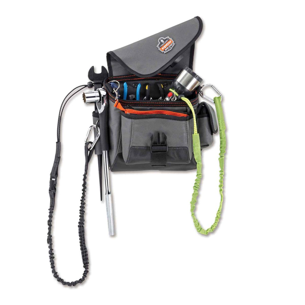 Ergodyne 13640 16 Pocket Topped Tool Pouch Strap Attachment 11" x 4.5" x 11"