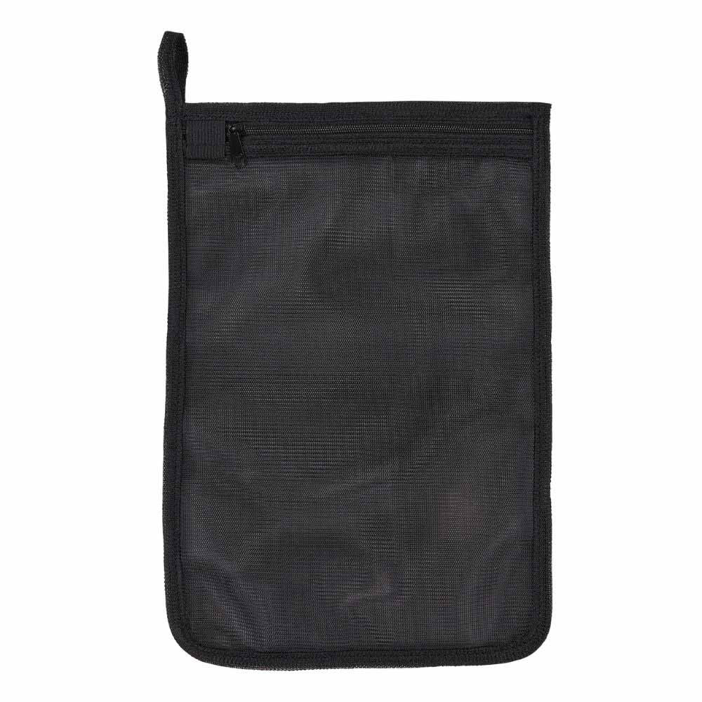 Ergodyne 13721 5718 Black Zippered Mesh Wash Bag 10-Pack - 7