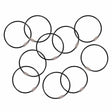 Ergodyne 13722 5719 Black Wire Cable Key Ring 10-Pack