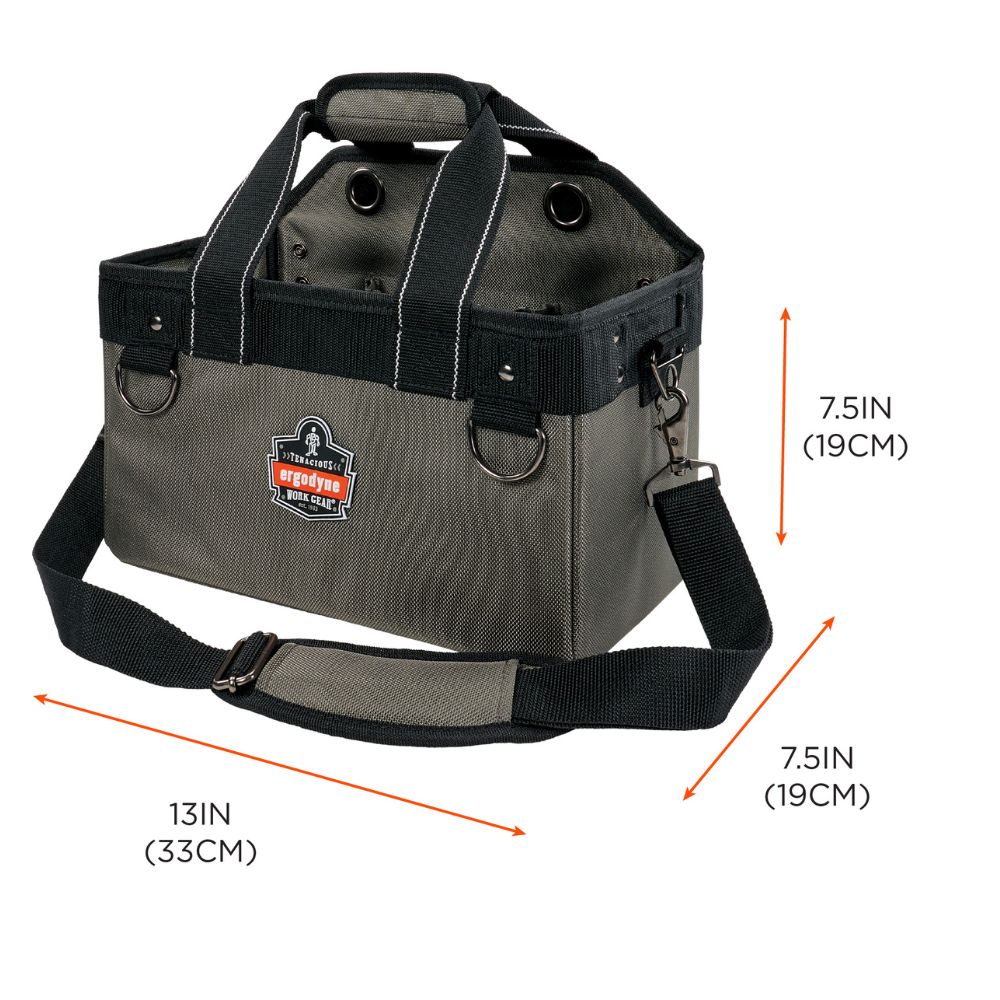 Ergodyne 13742 #5844 S Gray Bucket Truck Tool Bag - 6