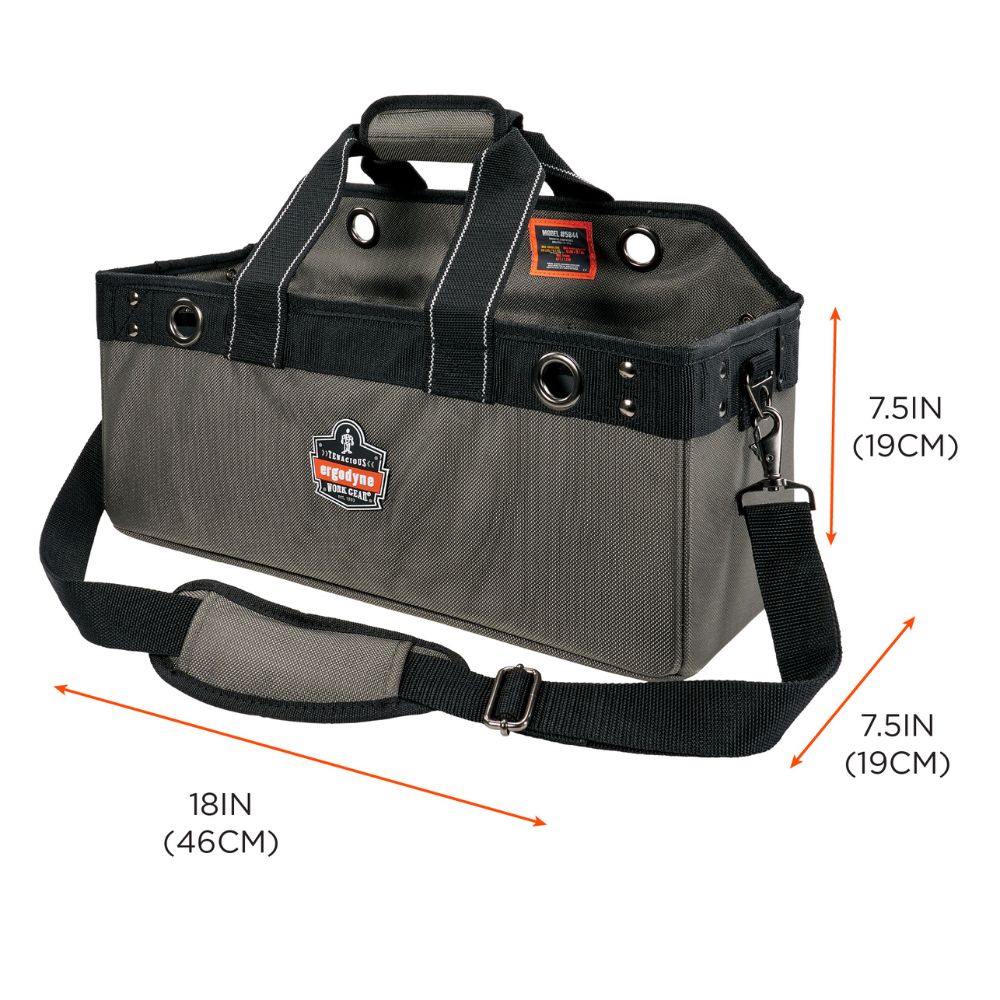 Ergodyne 13744 #5844 L Gray Bucket Truck Tool Bag - 6