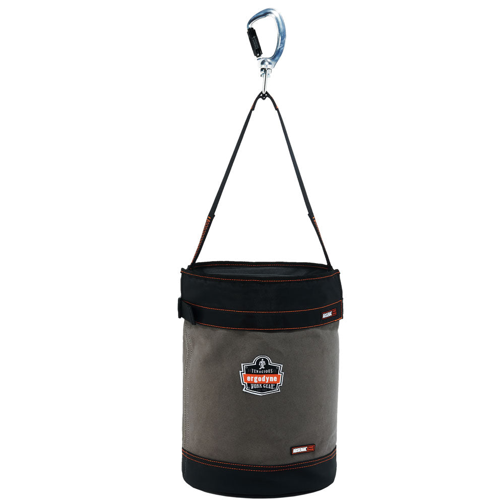 Ergodyne 14840 OAH 5940T Swiveling Carabiner Canvas Hoist Bucket w/ Top - 2